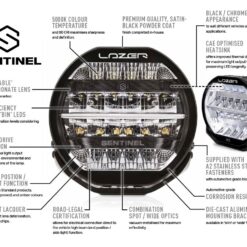 Lazer Sentinel Led Extraljus 7" - Bild 4
